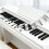 Piano Keyboard Stickers,Removable Silicone Strips for 61 Keyboard 6