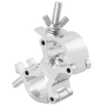sourcing map Light Truss Clamps, Aluminum Alloy Stage Lighting Pipe O Clamp for 0.98-1.18inch OD Tube Max Load 100lb Double Buckle, 1Pcs