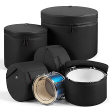 VEVOR 5-Piece Drum Case Set, 600D, Padded Drum Bags for 22in Bass