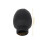 Mxfans 4Pcs Black Rubber Oval Drumstick Silent Practice Tips 4