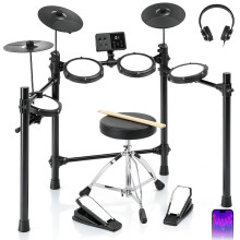 LALAHO Electric Drum Kit, Electronic Drum Set with USB MIDI for Adults