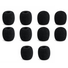 YouXunGS 10 Pack Headset Microphone Foam Covers, Soft Mini Windscreens Noise Filter Sponge Protectors for Gaming & Office Headsets