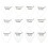 12 Cartoon Space Alien Guitar Plectrums, Harmony Picks 2
