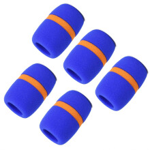Vogueing Tool Handheld Microphone Windscreen Microphone Cover Foam 35MM Stage Mic Pop Filter Windshield Muffler Blue (Pack of 5)