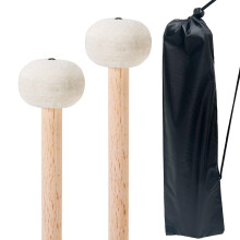 2 Pcs Timpani Mallet, 14 Inches Soft Felt Drum mallets with Drum sticks Bag, Percussion instrument Accessories for Marimba, Xylophone, Glockenspiel,