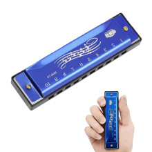 Blues Harmonica Key of C 10 Hole Diatonic Mouth Organ Portable