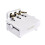 FILISITE Adjustable Piano Pedal Extender, Solid Wood with 3 Pedals,White 1
