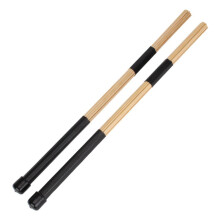 ARTSEWPLY Bamboo Drumsticks Pair Lightweight Jazz Folk Music Bamboo Rod Brushes Natural Percussion Sticks for Low Volume Performance