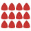 sourcing map 12 Pcs Ukulele Picks, 3.2mm, Red 1