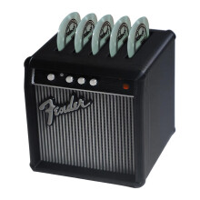 Pick Holder For Guitar Picks, Guitar Accessories Black PLA Speaker-Shaped Pick Case, Creative Design, Suitable For All Guitar Fans, Great For Practic