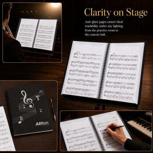 Sheet Music Folder, A4, 60 Pages 2