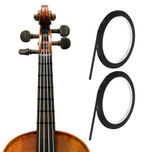 sourcing map 216 ft 2 Rolls Violin Fingerboard Tapes 3mm Black Adhesive PET Cello Finger Guide Stickers Fingerboard Tape for Various Orchestra Instru
