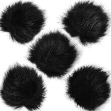 ChromLives Microphone Lapel Dead Cat Windscreen, Lapel Mic Windscreen Muff, Furry Windscreen Dead Cat Outdoor Comaptible with Lavalier Microphones 5P