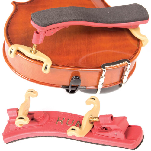 Kun shoulder rest violin "Collapsible Mini" red 1/4-1/16 2