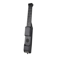 Funien 7 Frets Smart Electric Guitar Silent Practice Digital Tuner Metronome Function Pocket Portable Folk MIDI Multifunctional Guitar with Digital f