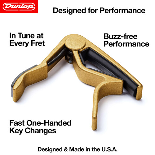 Dunlop Capo - Trigger Acoustic Curved - Gold 2