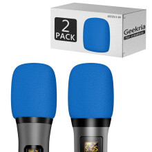 Geekria for Creators Foam Windscreen for 1.6'' Diameter Microphones, Antipop Windshield, Mic Wind Cover, Sponge Foam Filter Compatible with Bietrun W