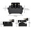 FILISITE Adjustable Piano Pedal Extender, Solid Wood with 3 Pedals,White 4