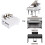 FILISITE Adjustable Piano Pedal Extender, Solid Wood with 3 Pedals,White 5