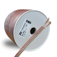PD Connex RX16 2 Core 1.5mm² Speaker Wire Cable Reel - Clear 100m