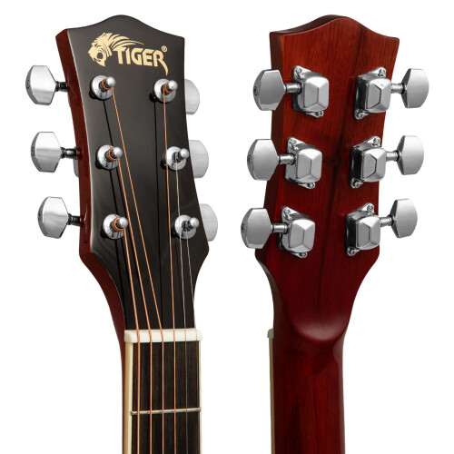 Tiger ACG3-RD Full Size Acoustic Guitar Package - Red 2