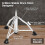 REDCAMP Hydraulic Drum Throne Heavy Duty 500 lbs, Oversized 360 Rotating 4