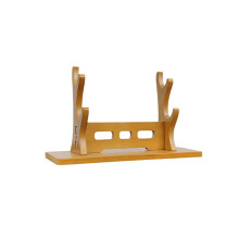 2-Tier Wooden Flute Stand Display Rack - Multi-Tier Desktop Holder for Soprano, Recorder, Bamboo Flute, Irish Whistles, Woodwind Instruments, Organiz