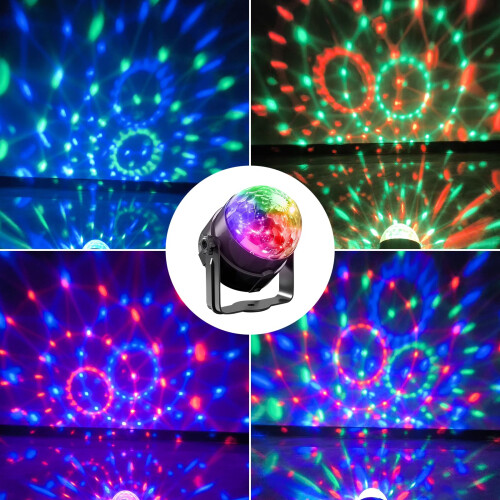 EluDizko Disco Party Light, DJ Stage Light, with Remote Control 3pack 2