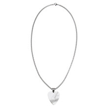 0.3cm 60cm Guitar Pick Plectrum Charm Pendant Chain Personalised Necklace Titanium Steel Silver Anti-allergic for Music Fans Musician Friends Guitar