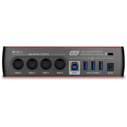 ESI M4U eX | 8-port USB 3.0 MIDI interface with USB hub 2