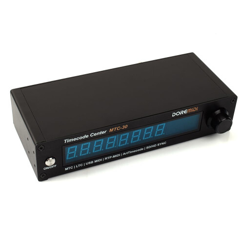 DOREMiDi Timecode Center MTC-30 Supports Timecode Reader Generator Converter SMPTE LTC ArtTimeCode RTP-MIDI MMC PoE(MTC-30) 1