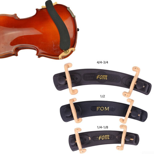 Violin Shoulder Rest, Adjustable Shoulder Support for 3/4 4/4 Violin Comfortable Shoulder Pad for Beginner Student Player(For 1-4 violins) 2
