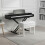 Piano Bench with Storage, Adjustable Heightl , PU Leather Padded White 5