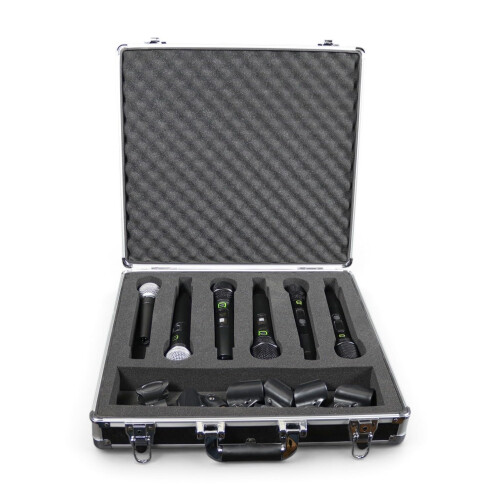 Protekt Plus Series Universal Wireless Microphone Flight Cases (C6M - 6-Wireless-mics) 1
