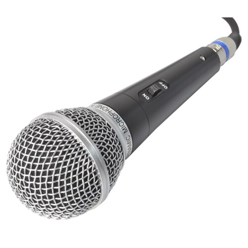 Vocal Microphone Dynamic, Metal Body With Switch - Supplied With Cable 1