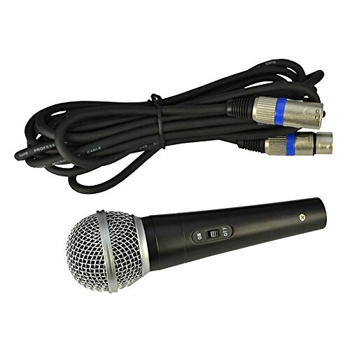 Vocal Microphone Dynamic, Metal Body With Switch - Supplied With Cable 2