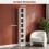 7 Tier Bookcase Tall Narrow Bookshelf with Open Storage Shelf 9