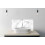 Printed Glass Bathroom Splashback - White marble texture and background. 600x300mm 1