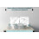 Printed Glass Bathroom Splashback - White marble texture and background. 700x300mm 3