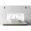 Printed Glass Bathroom Splashback - White marble texture and background. 700x300mm 5