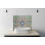 Printed Glass Bathroom Splashback - moroccan vintage tile background 500x400mm 5