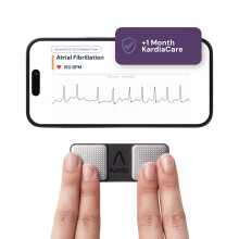 KardiaMobile 1-Lead ECG Heart Rate Monitor with 1-Month KardiaCare
