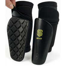 Kids Shin Pads with Sleeve Holders Ages 11-14, Protective Football Shin Guards for 11 12 13 14 Year Old Children Boys & Girls