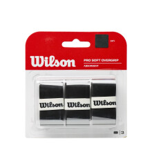 Wilson Pro Soft Overgrip, Black, 3 Pack