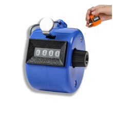 QinZiEn 4-Digit Clicker Counter,Handheld Counter Hand Mechanical Counters Clickers,Golf Counter Clicker,People Counter Clicker,Number Clicker Counter,