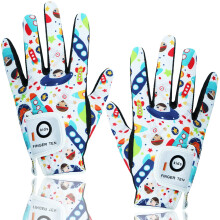 FINGER TEN Kids Golf Gloves Pair for Left and Right Hand(White, Medium)