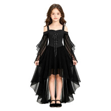 Vampire Costume Gothic Kids Outfits Chiffon Dress Outfits for Age 7 To 13