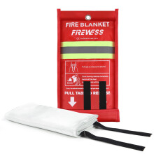 FIREWESS Emergency Fire Blanket, 4x6 ft Flame Retardant Fire Blankets Emergency for Home, Kitchen, Car, Office, Grill