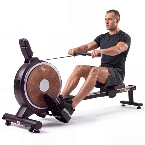 KM-Fit Rowing Machine|Magnetic Resistance|Bluetooth FTMS