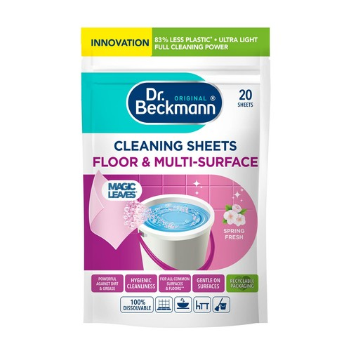 Dr Beckmann Floor & Multi-Surface Cleaning Sheets (20 Sheets) - Spring Fresh